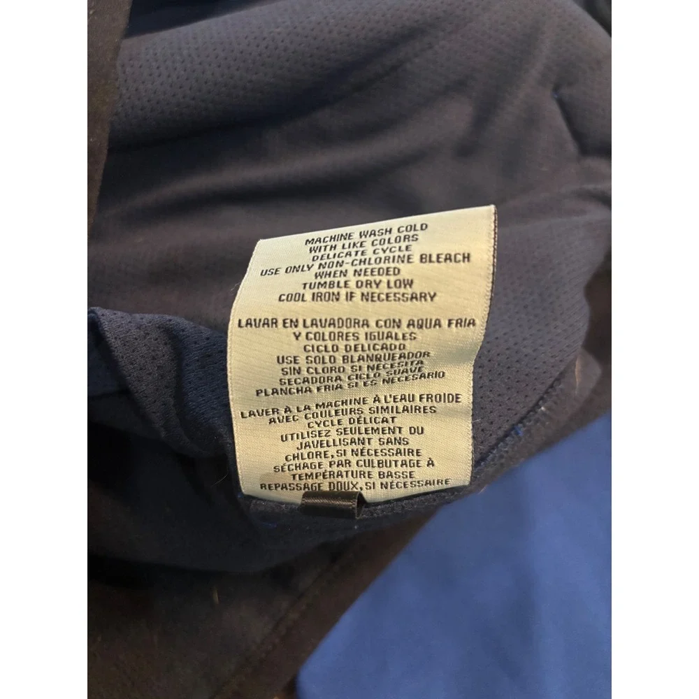 Levi's Mens Blue Softshell‎ Hooded Trucker Jacket M Full Zip Lightweight